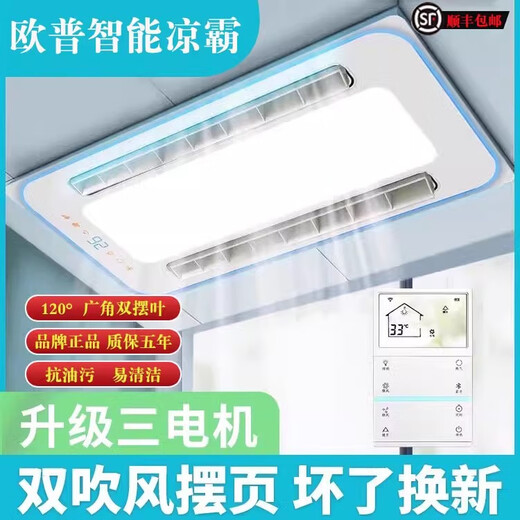 OPPLE Kitchen Cooler Bath Heater Embedded Refrigeration Fan Lighting Two-in-One Air Conditioning Integrated Ceiling Ventilation Air Conditioner 10 Major Functions 30*60cm