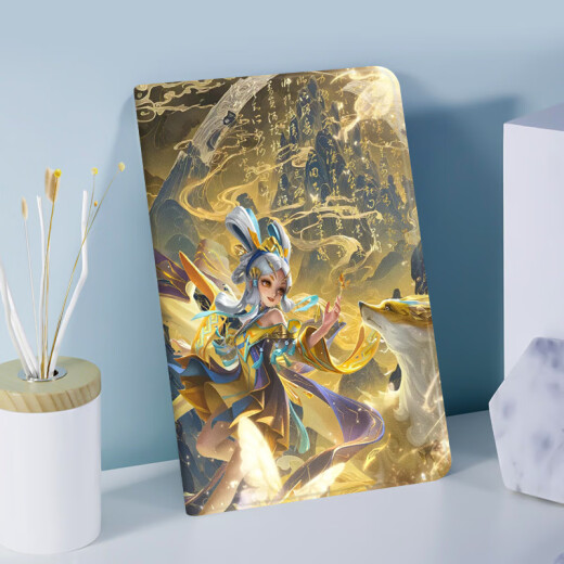 Honor of Shangtian Kings is suitable for Huawei MatePad11 tablet 10.4 Shanhaijing Xiaoqiao protective cover Pro10.8 flat panel 9 Honor X8a silk pattern air2024 model 11.5S shell N12803 Xiaoqiao Shanhaijing book model + tempered film Huawei MatePad Pro -