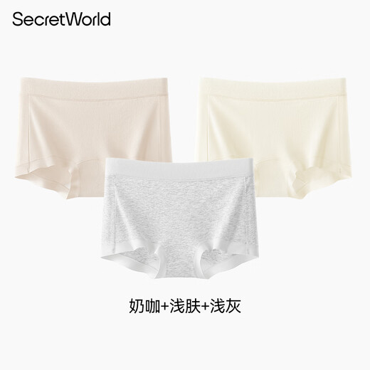 SecretWorld Sun Yi's same style underwear women's small boxer 100 cotton non-rolled cotton 10a antibacterial boxer shorts