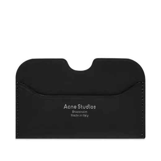 Acne Studios Light Luxury Men's ELMAS S CG0107 Black Wallet Black One Size