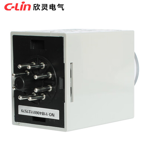 Yuechangsheng Xinling HHS8C (AH3-3) time relay with instantaneous contacts / HHS8 (AH3-2) two sets of contacts HHS8 (AH3-2) 10s (seconds) without base AC AC220V