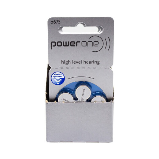 Powerone助听器纽扣电池P10 P13 P312 P675 P675(6粒) 1盘