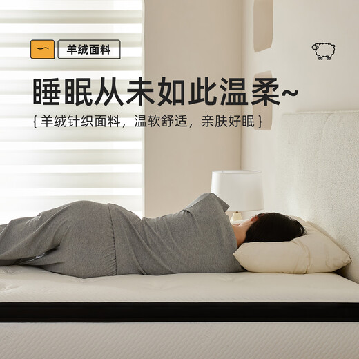 龙凤床垫 旗舰二型 天然乳胶分区静音加硬席梦思1.8米1.5米竹炭弹簧床垫 升级版旗舰二型22CM 适中偏硬 1350*1900