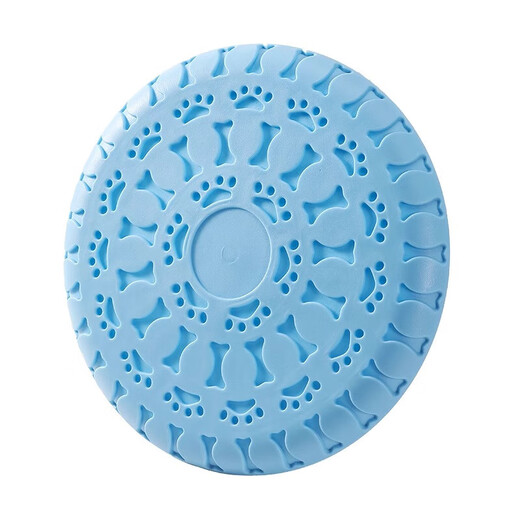 Star Rudder Frisbee Dog Special Frisbee Outdoor Dog Training Bite Resistant Soft Frisbee Side Collie Golden Retriever Small and Medium Dog Pet Training Frisbee Pet Frisbee Toy Blue-23cm
