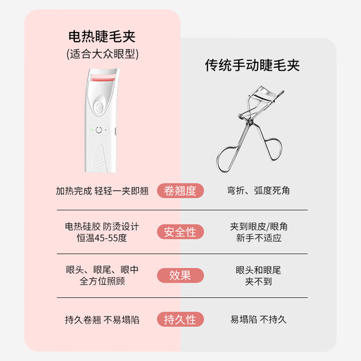 Skincare silicone electric eyelash curler electric eyelash curler heated eyelashes shaping eyelashes rechargeable MF8826