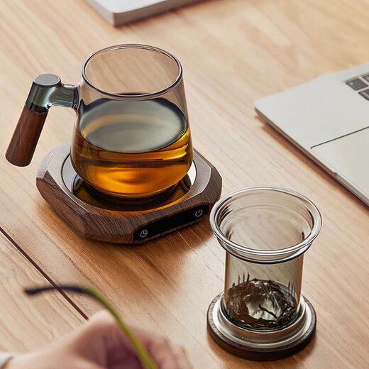 Xiduomi tea cup glass tea cup for men's household thickened high temperature resistant tea water separation with handle lead-free water office cup