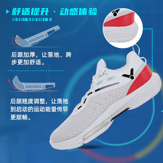 Victor victory p9600 badminton shoes Victor anti-slip shock-absorbing wear-resistant men's and women's sports shoes P9600_A_white white 37