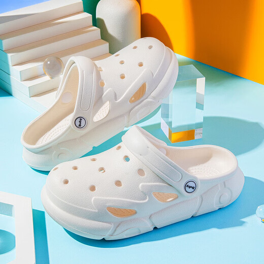 Crocs children's slippers boys and girls sandals girls non-slip middle and large children's shoes baby beach 2025 new style blue 24-25