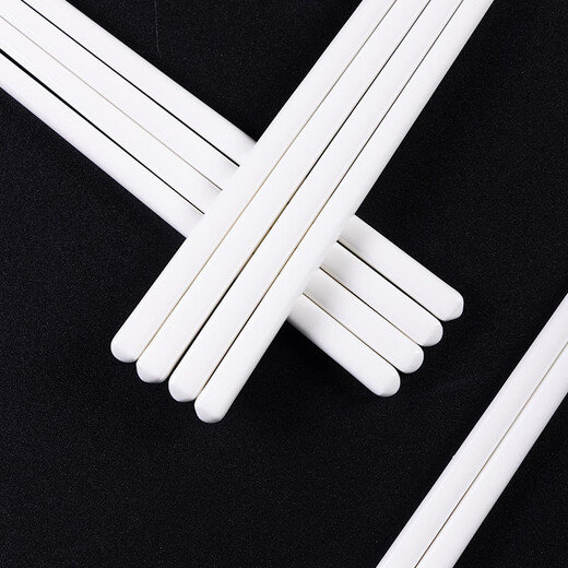 Songfa Porcelain Household Ceramic Chopsticks Pure White Chinese Style Gift Box Mildew Resistant High Temperature Easy to Clean Household Chopsticks 10 Pairs