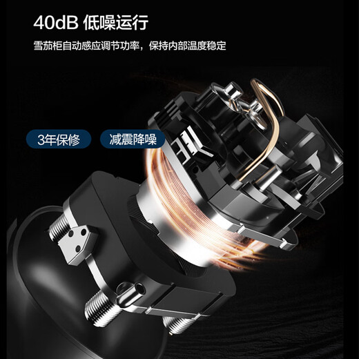 Bailedin cigar cabinet with temperature and humidity control, small multi-functional eggplant with lock, imported cedar wood embedded constant temperature and humidity variable frequency compressor technology WIFI remote control BX-78 black 78L