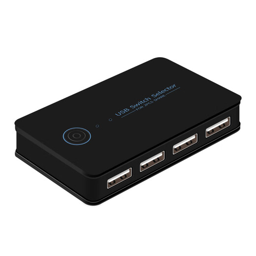USB共享切换器多台共用一套KVM2进4出HU 2进4出USB3.0切换器(带Type-c输出4
