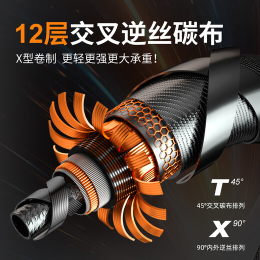 Woding GT copy net full set of fishing net pocket telescopic carbon super hard copy net pole large object copy pole net head fish fishing net fishing net 4m 0.1cm GT large object copy net (single pole)