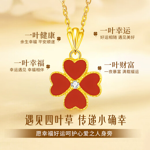 ALLOVE four-leaf clover sterling silver necklace women's 2025 new pendant girls birthday gift for girlfriend wife lady light luxury