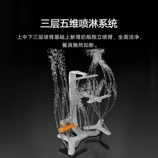 Mijia Xiaomi desktop dishwasher 6 sets S10 thin body integrated visual washing and disinfection 105 hot air drying intelligent dirt recognition APP control