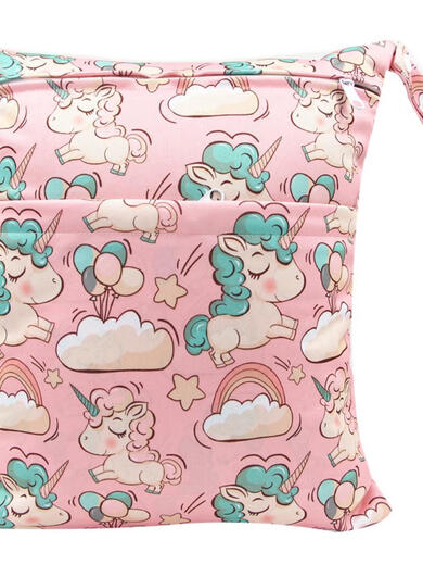 SARTILL baby stroller hanging bag stroller hanging bag diaper bag out-and-out storage bag clothes diaper portable storage bag swimming ring double layer large 36*30CM