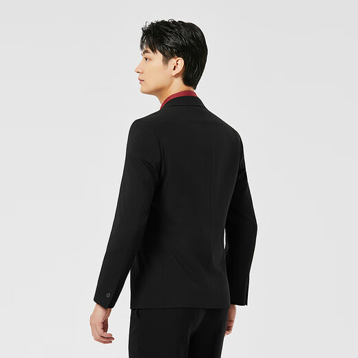 Lilan suit suit male groom wedding dress business formal autumn 2025 new men's suit black (24QXF151SA) 165A
