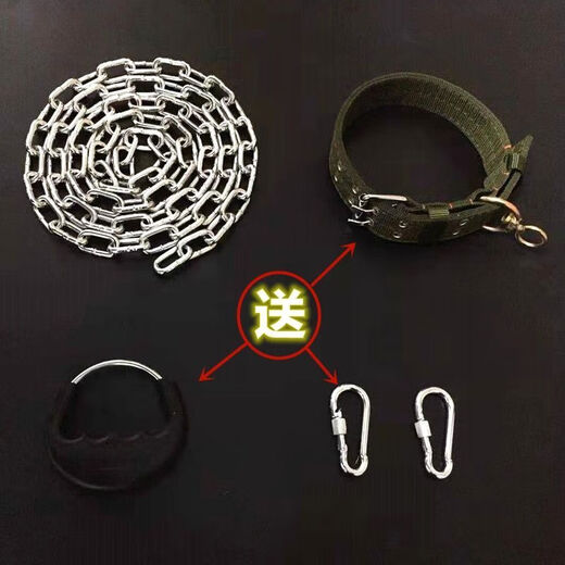 Li Haojia Dog Chain Anti-bite Iron Chain Large Dog Leash Golden Retriever German Shepherd Medium Dog Leash Native Dog Iron Chain Iron chain thickness 2.5mm recommended 15Jin Jin equals 0.5kg Inner dog 2 meters long