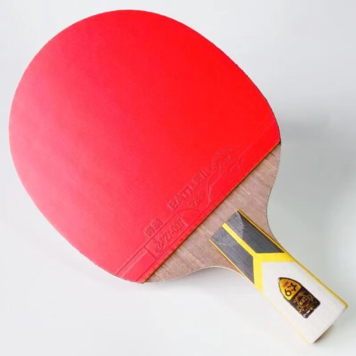 729 Table Tennis Racket Nine Star Gold Label 678 Estrella Muy estudiante Nivel deportivo TENIS TENIS RAQUETA SOLITA 6 estrellas Toco horizontal Manejo muy largo 1