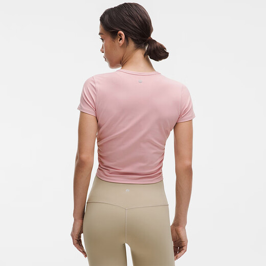 Lululemon丨All It Takes Women's Sports T-Shirt *Ribbed Nulu LW3GV0S Hazy Pink S/6