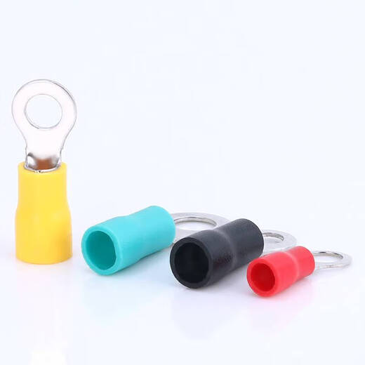 XMSJRV12532 Round Cold Press Terminal Nez en cuivre Pré-isolé 1000 pièces Black RV2-4 (diamètre 4.3) 1000 pièces / pack
