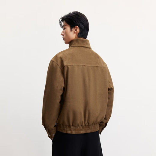 JACK&JONES men's cotton padded coat, imitation suede loose version, thickened and warm, 2025 new trend 225309004