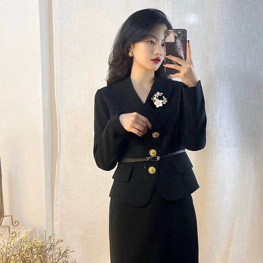 Jingkodi brilliant cherry blossom brooch natural freshwater pearl brooch suit coat collar mother-of-pearl flower corsage accessories none