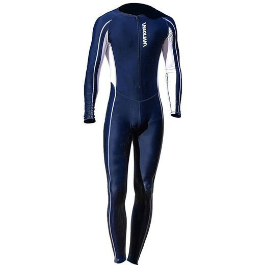 Wetsuit for men and women couples one-piece warm swimsuit snorkeling suit swimming surfing diving equipment men's size L navy blue