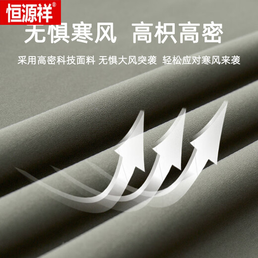 Hengyuanxiang (HYX) jacket men's spring and autumn 2025 business casual loose breathable hooded three-proof middle-aged and elderly dad men's clothing HQTLJS6501 Blue M 90Jin Jin equals 0.5kg -110Jin Jin equals 0.5kg