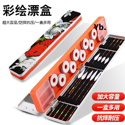 MIEHONE multifunctional float box three-layer fish float box set full set large capacity main line sub-line box accessories box float 45CM blue three-purpose