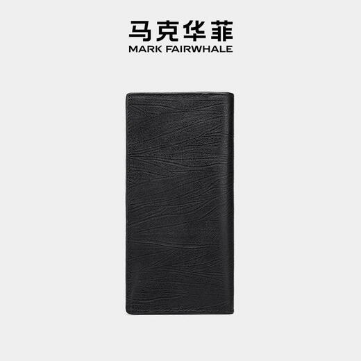 Mark Fairwhale/Mark Waffe Fashion Business Long Style Universal Universal Cowhide Wallet Black