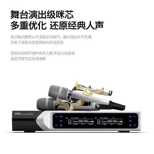 ON HONEYCOMB H5 pre-effector professional karaoke reverberator KTV microphone anti-howling Bluetooth digital audio processor equalizer H5 (Silver Label) + M5 (Silver Label) Domestic 220V