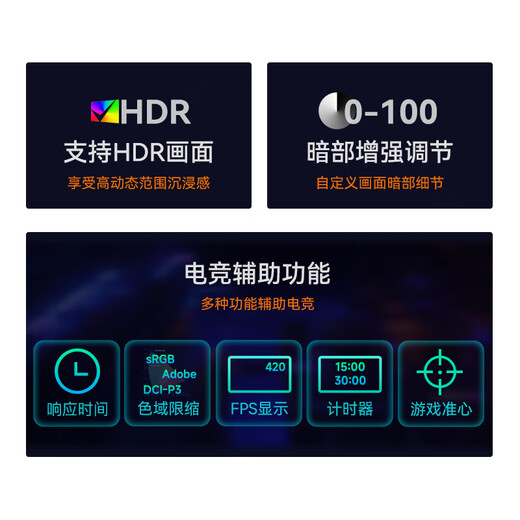 IC 24,1 pouces 400 Hz ordinateur eSportTN moniteur e-sports écran LCD HD GX259FT 丨 420 Hz + base ordinaire