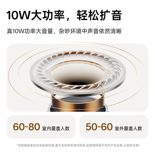 Melada Wireless Lavalier Little Bee Loudspeaker Teacher's Special Megaphone Teacher's Classroom Speaker Anti-Howling Guide Outdoor Portable A6 Button Lavalier Version Rock White