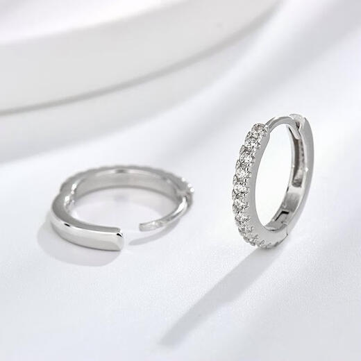 Nilan Fat Donglai's same style pt950 platinum earrings for women PT950 earrings niche design 2024 new earrings for friends, full of diamonds