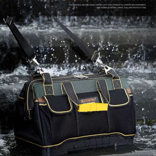 Sailoto wheeled tool bag, universal wheel trolley box, wear-resistant Oxford cloth, multi-functional luggage, water and electricity decoration tools, Oxford cloth with wheels, 18 inches