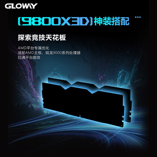 Gloway 32GB (16GBX2) DDR5 6000 desktop memory module Shenwu RGB light strip Hynix A-die CL28 space gray partially compatible