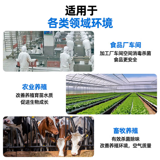 IGENU Ozone Generator Portable Pipeline Industrial Commercial Disinfection Machine Breeding Farm Livestock Farm Deodorization School Laboratory Sterilization Food Cosmetics Factory Clean Workshop Deodorization 10g/h Upgraded Model (Cycle Timing + Countdown)