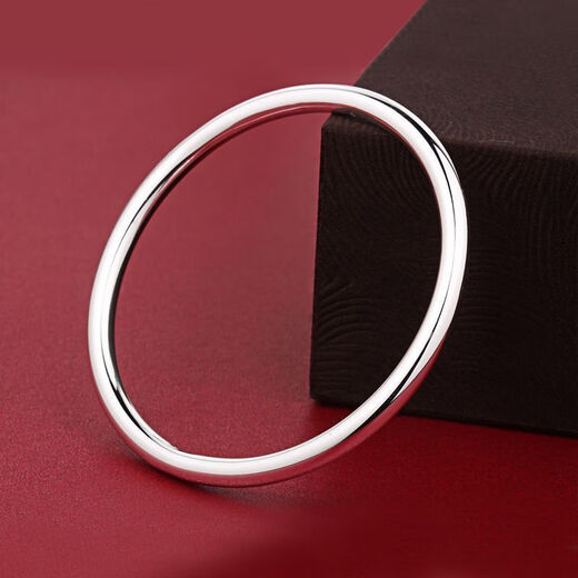 Genuine platinum pt950 smooth plain ring bracelet for women platinum heritage bracelet jewelry birthday gift for girlfriend 5.32g platinum heritage bracelet 54cm