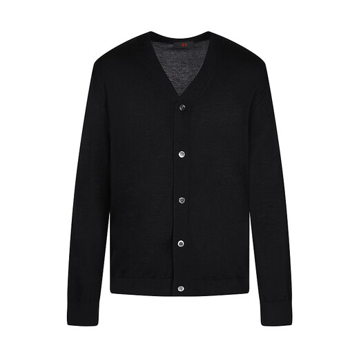 Sketch the same style in the mall/black branch men's 2025 spring new sweater long-sleeved cardigan solid color 9P1310200 001 black S