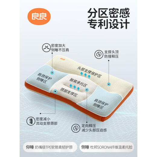 Liangliang (liangliang) new product children's pillow for cervical vertebra students, specially designed for students aged 3 to 6 years old, suitable for all seasons. New product launch_Children's Golden Ratio Neck Support Pillow_Neck Pillow 56x35x6cm_ Suitable for 3-6 years old sleeping pillow