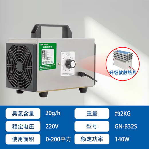 Home Pioneer Ozone Disinfection Machine Household Air Formaldehyde Sterilization Space Farm Deodorization Industrial Food Factory Deodorization Deodorization Musty Ozone Generator 220V20G (Upgraded Model)