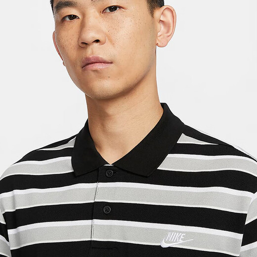 Nike (NIKE) men's sports suit 25 summer new style comfortable and breathable POLO shirt short-sleeved T-shirt five-quarter pants shorts two-piece set FN3897-010+DV9858-084 M