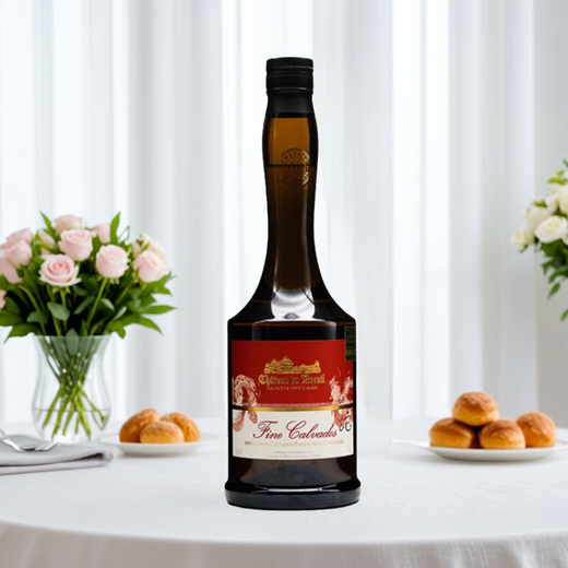 Château Breuil Apple Brandy Calvados Apple Brandy from the Orge region of France original bottle imported foreign wine Breuil Fine Apple Brandy 700mL 1 bottle