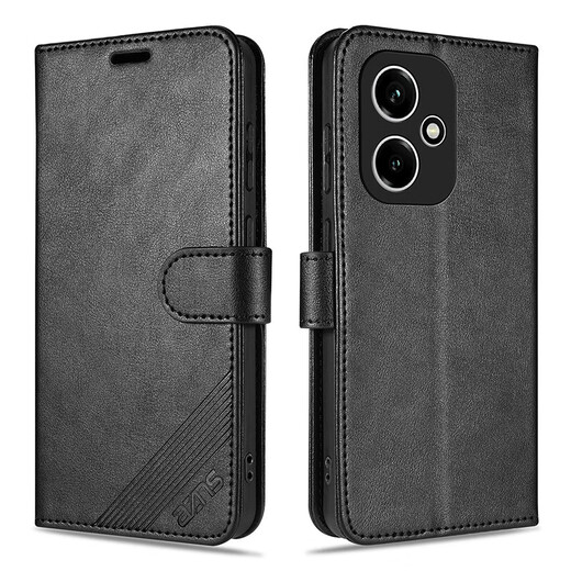 Yazunshi Honor 400 mobile phone case clamshell leather case DNN-AN00 protection and anti-fall 5G front and rear all-inclusive soft shell honor400 rollover wallet style retro business men and women new high-end Honor 400 black