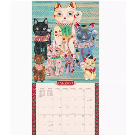 Nathalie Lete 的世界 2026年挂历 复古插画 自然与艺术 英文原版 进口日历 World of Nathalie Lete Wall Calendar 2026