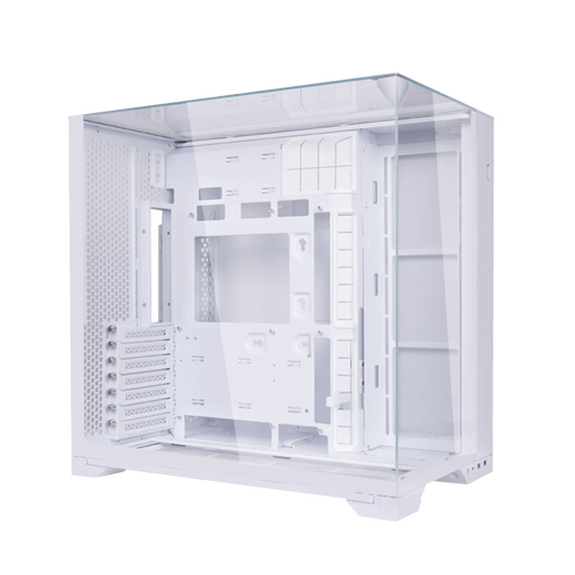 LIANLI Bauhaus O11 Vision Compact case sea view room panoramic column-free mid-tower gaming computer desktop case three-sided glass/360 water cooling Bauhaus O11 exquisite version case white + Lian Li 8.8-inch universal screen