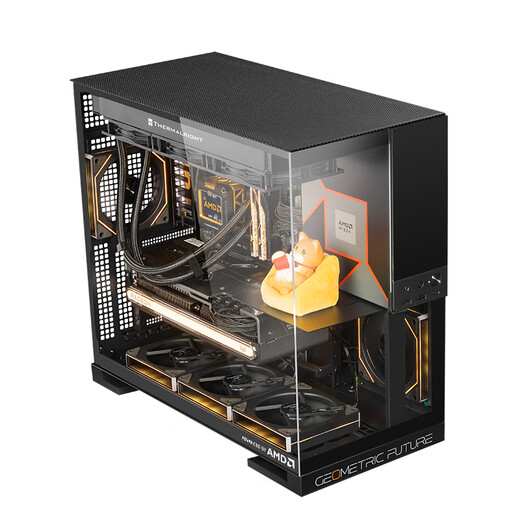 AMD Ryzen R7 9800X3D host assembly computer RTX5080 RX9070XT graphics card live e-sports design desktop computer host DIY assembly machine Ryzen 7 9800X3D+ graphics cardless host丨with one host kit