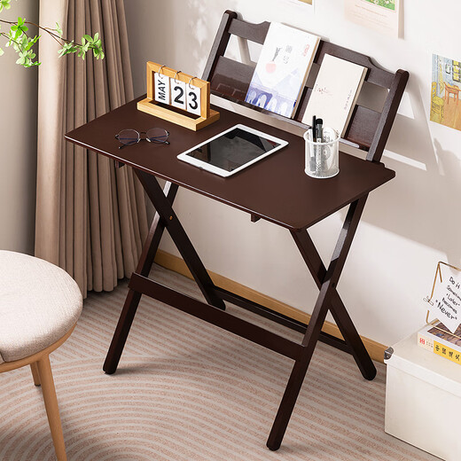 Old bamboo craftsman foldable desk children's study computer study desk office installation-free home bedroom writing small table all in one