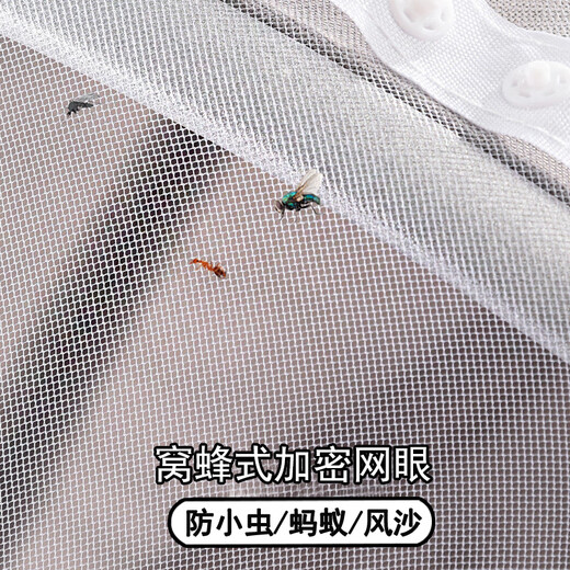 Yusenyi Baby Stroller Mosquito Net Full Cover Summer Sun Protection Children's Stroller Blackout Mosquito Net Encrypted Baby Bed Anti-mosquito Cover White Blackout Mosquito Net (Enlarged Encryption)