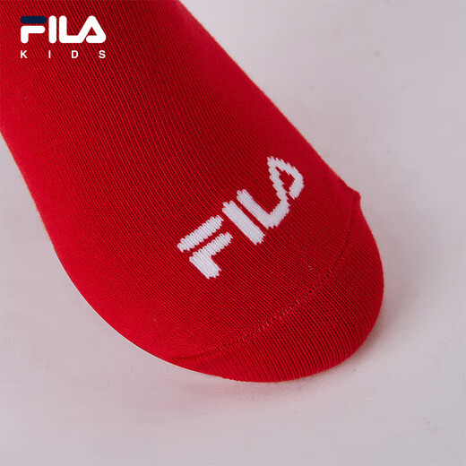 Fila Antibacterial Fila Children's Red Socks 2025 Spring New Children's Mid-waist Socks New Year's Trend Legend Red-RD 1 Pair One Size M